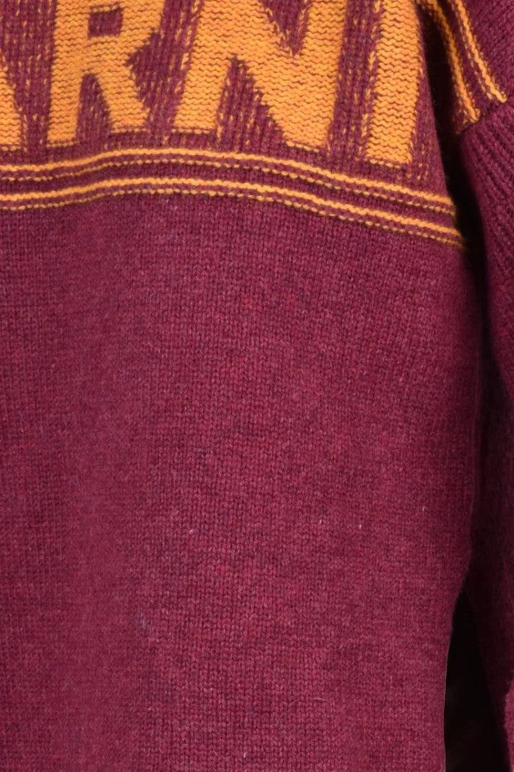 Marni Virgin Wool Crewneck Sweater - Red