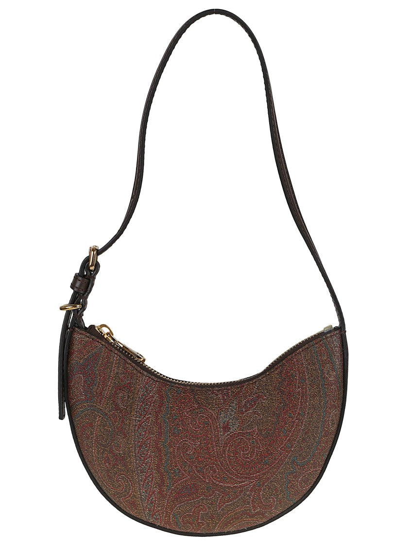 Etro Crescent-Shaped Hobo Bag In Paisley Jacquard