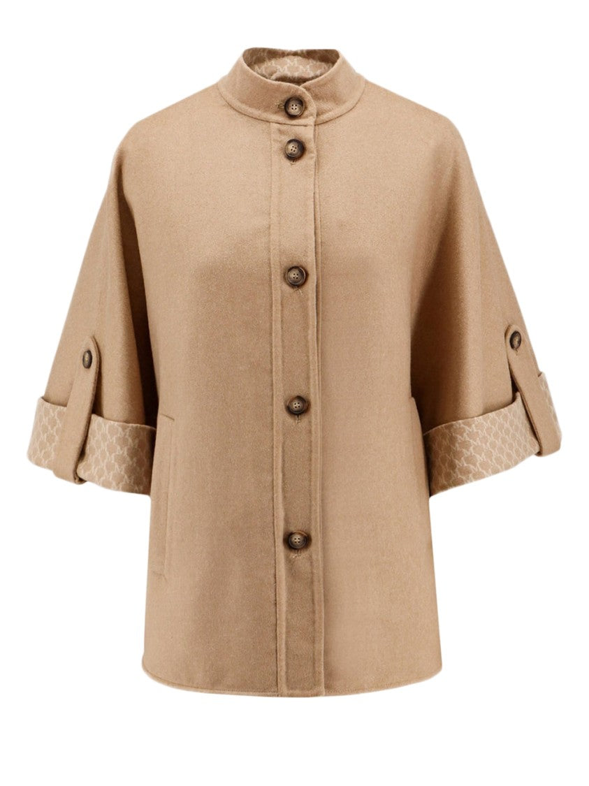 Max Mara Structured High-Collar Jacket With Button-Down Front