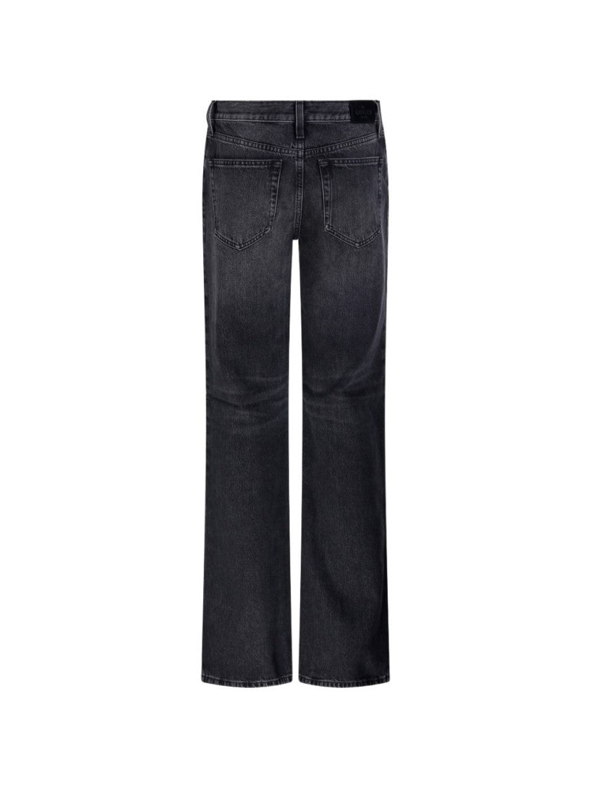 Gucci Brown Gg Supreme Canvas Web Jeans
