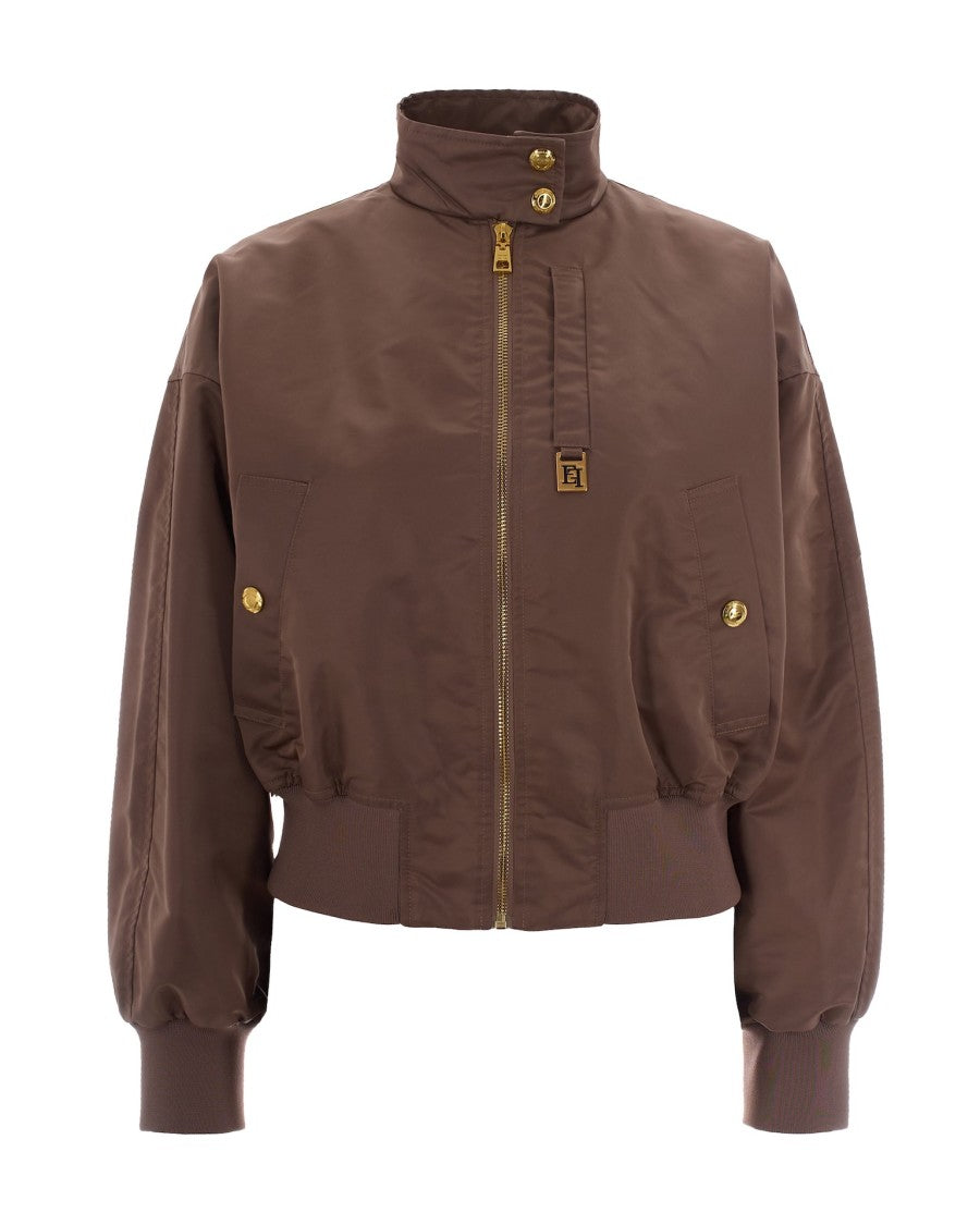 Elisabetta Franchi Nylon Bomber Jacket