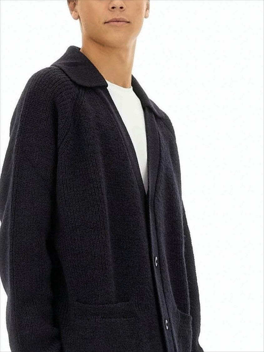 Margaret Howell Relaxed Fit Knitted Cardigan With Button-Down Front
