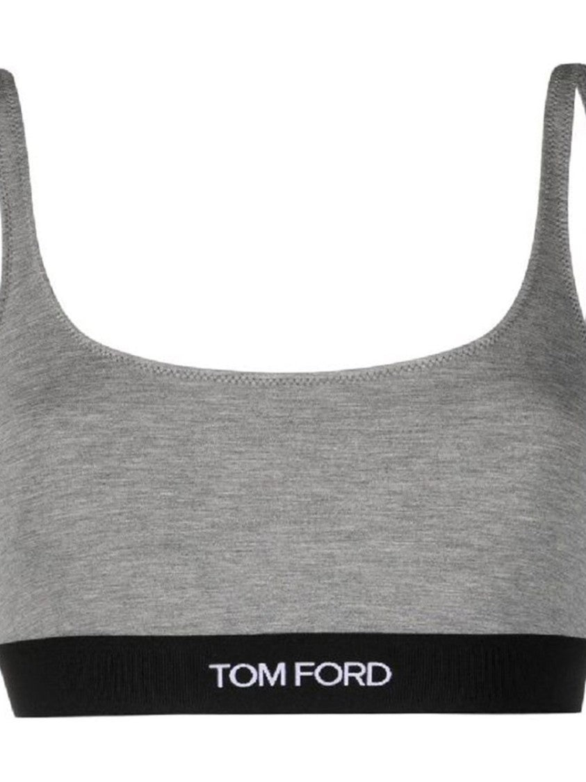 Tom Ford Heathered Grey Modal Bralette