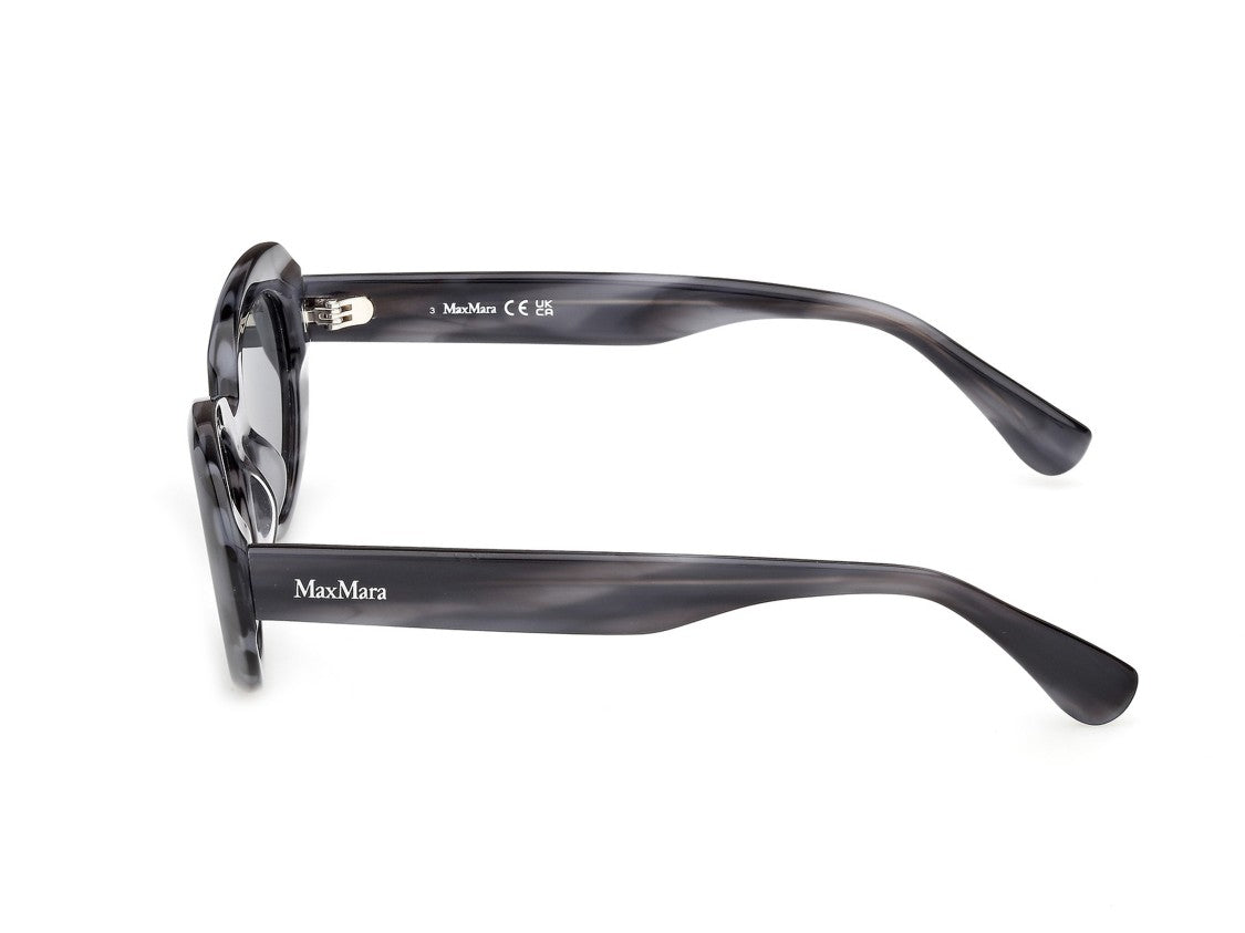 Max Mara Marbled Mm0196 Oversized Rounded Sunglasses