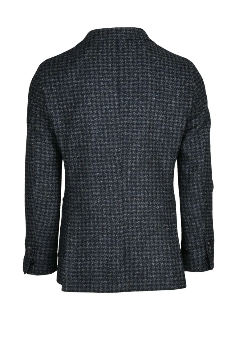 Breras Milano Double-Breasted Jacket - Grey/Blue