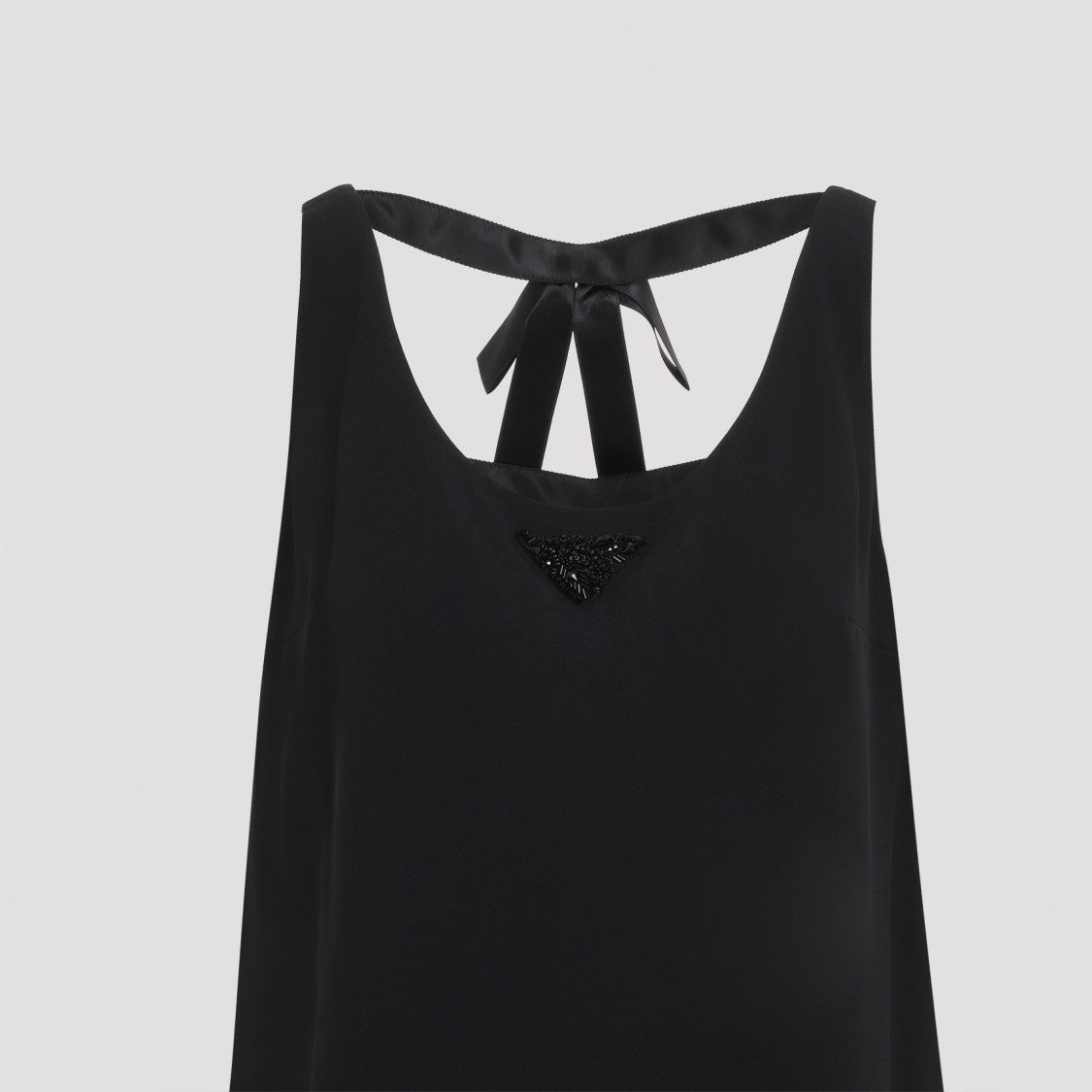 Prada Black Acetate Midi Dress