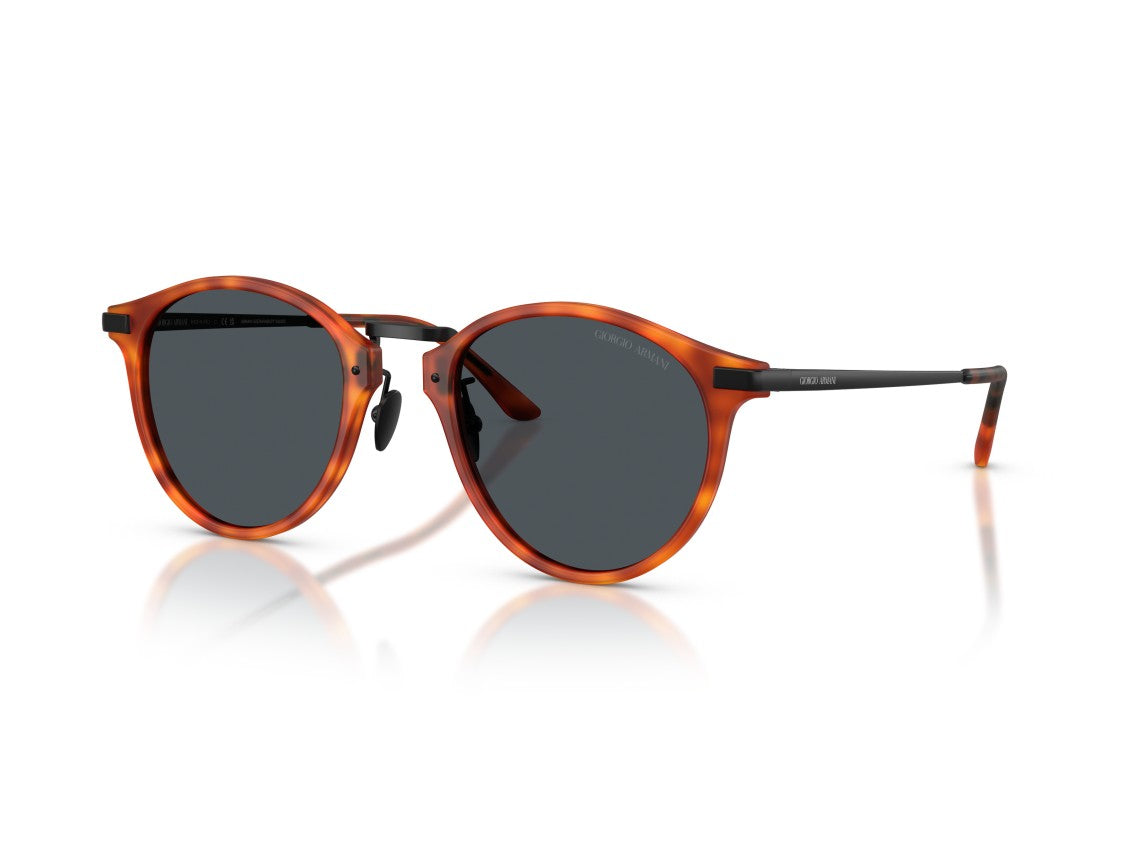 Giorgio Armani Black 0Ar8250 Tortoiseshell Round Sunglasses