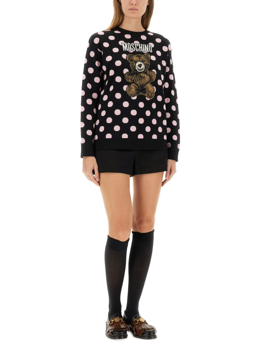 Moschino "Teddy Polka Dots" Sweater