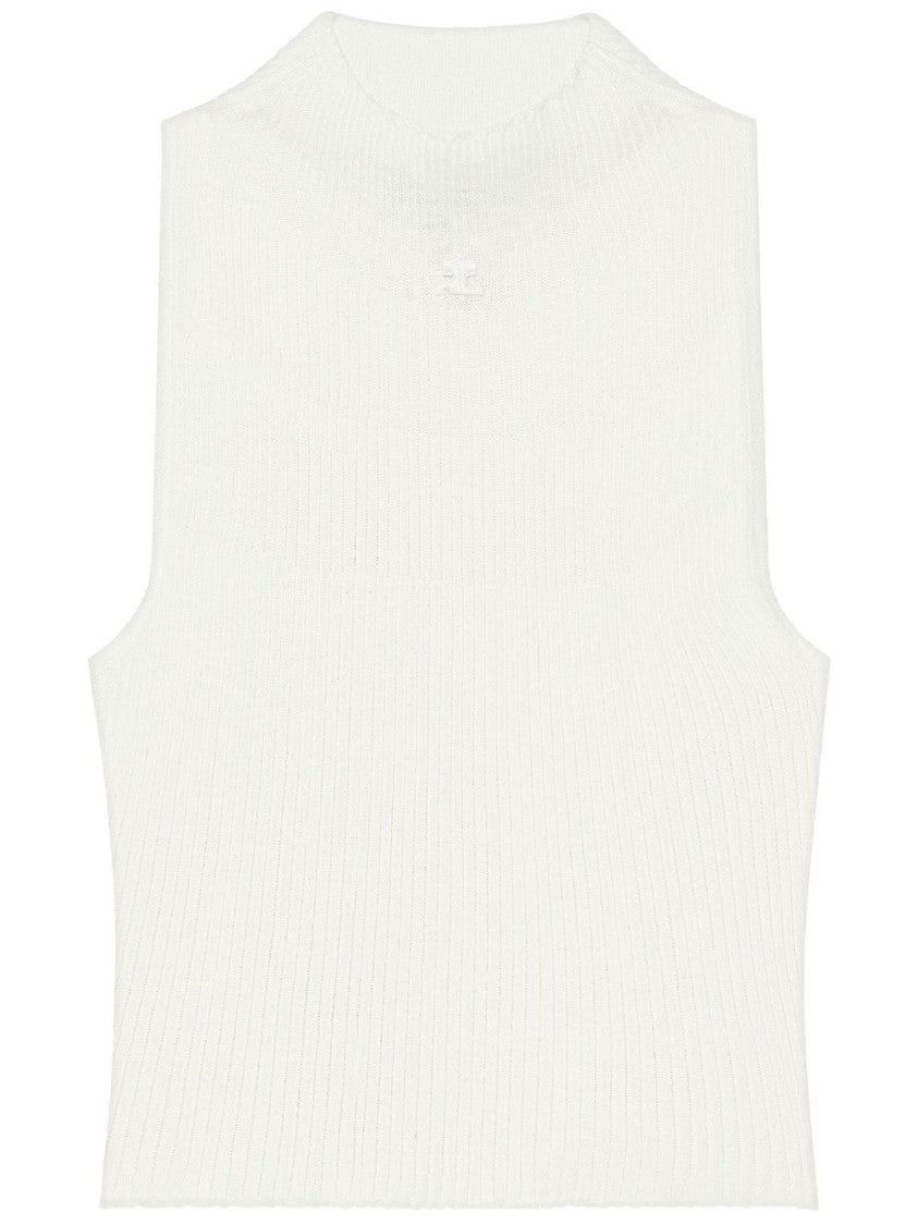 Courrèges Ribbed Knit Top