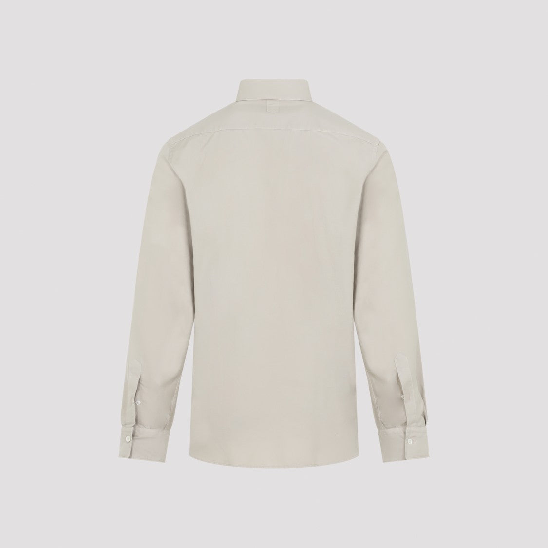 Canali Pointed Collar Cotton-Silk Blend Shirt