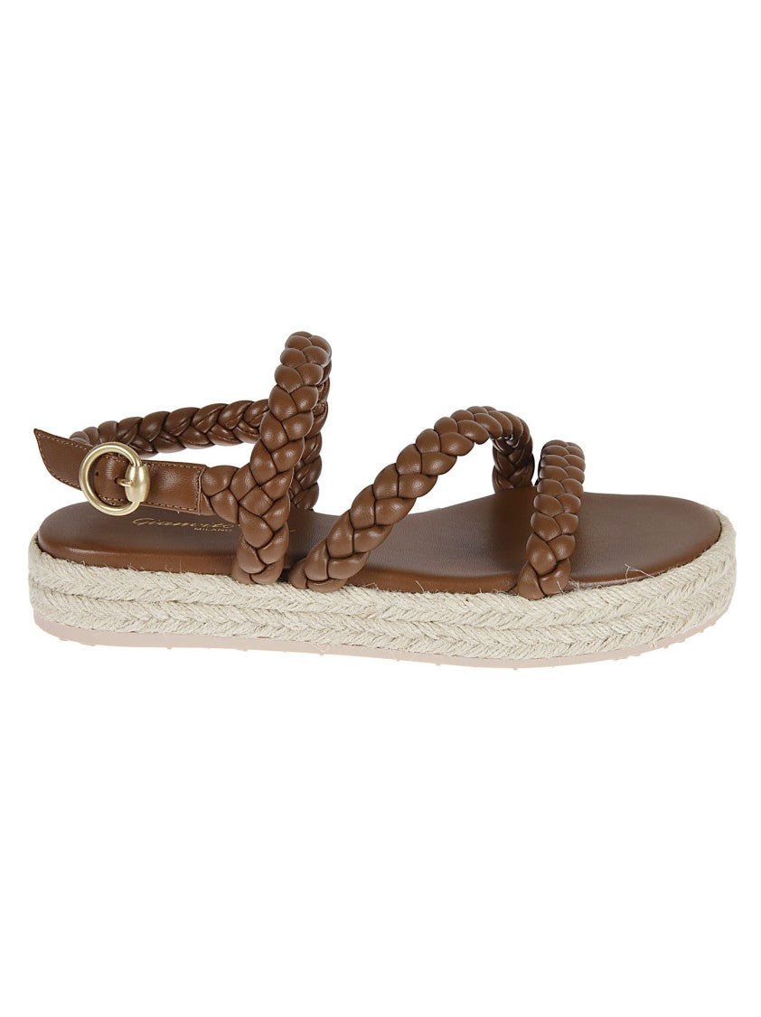 Gianvito Rossi Braided Leather Sandals