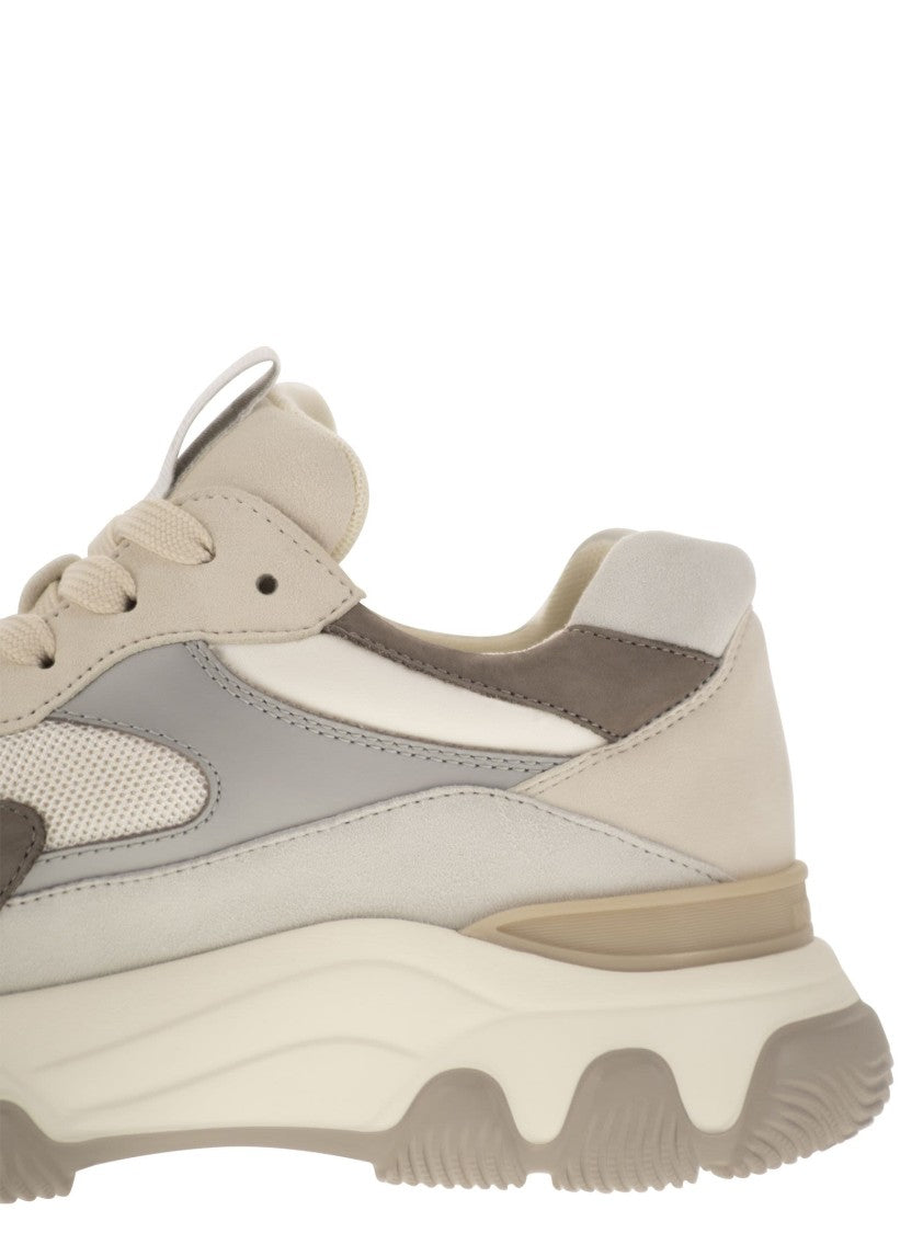 Hogan Hyperactive - Leather And Fabric Trainers