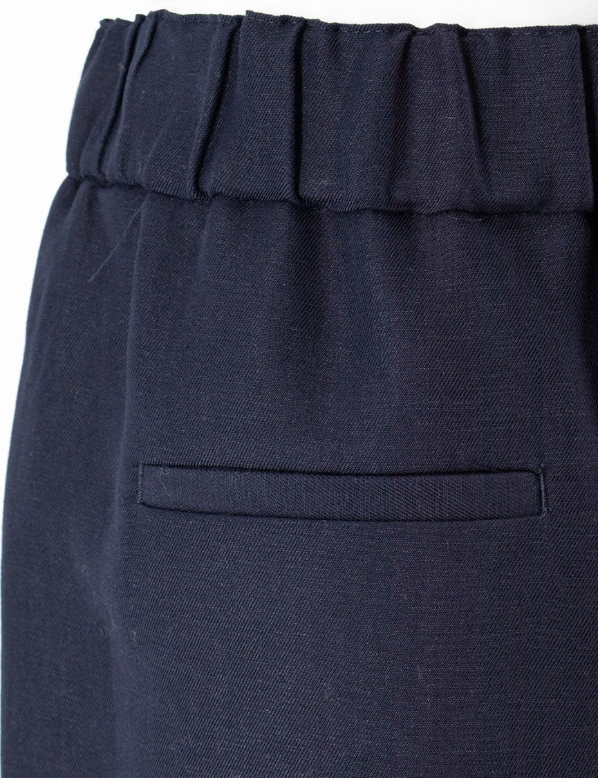 Fabiana Filippi Fluid Blue Viscose Jogging Trousers