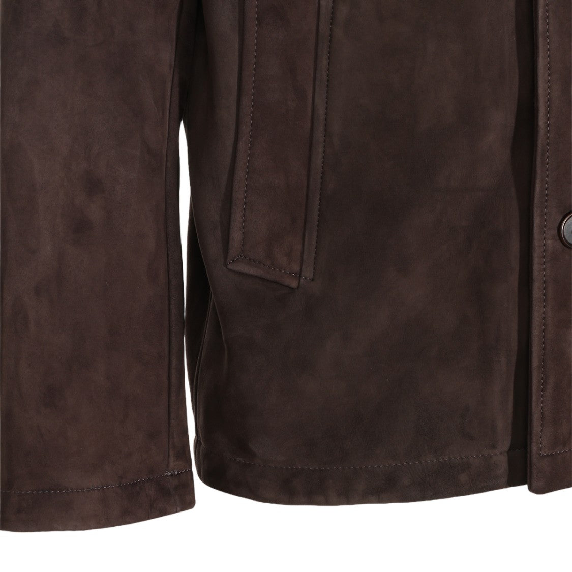 Salvatore Santoro Dark Brown Suede Minimalist Casual Jacket