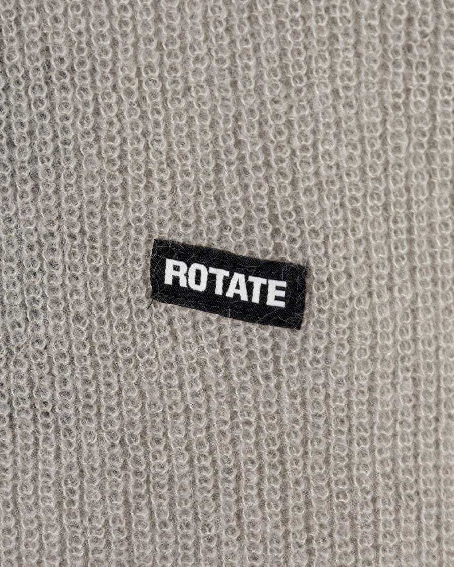 Rotate Oversized Knit Jumper With Logo Patch