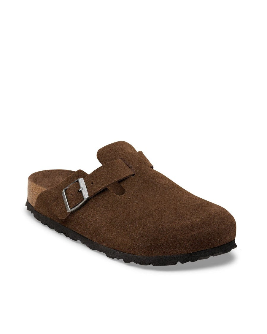 Birkenstock Anatomical Soft Footbed Suede Clogs With Adjustable Strap