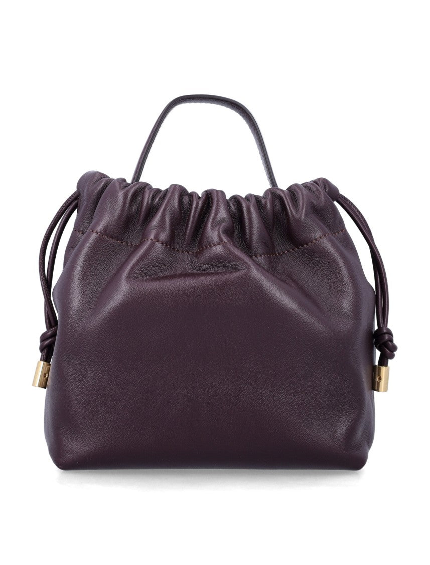 Chloé Mini Icons Nappa Shoulder Bag With Gold-Tone Chain And Drawstring Closure