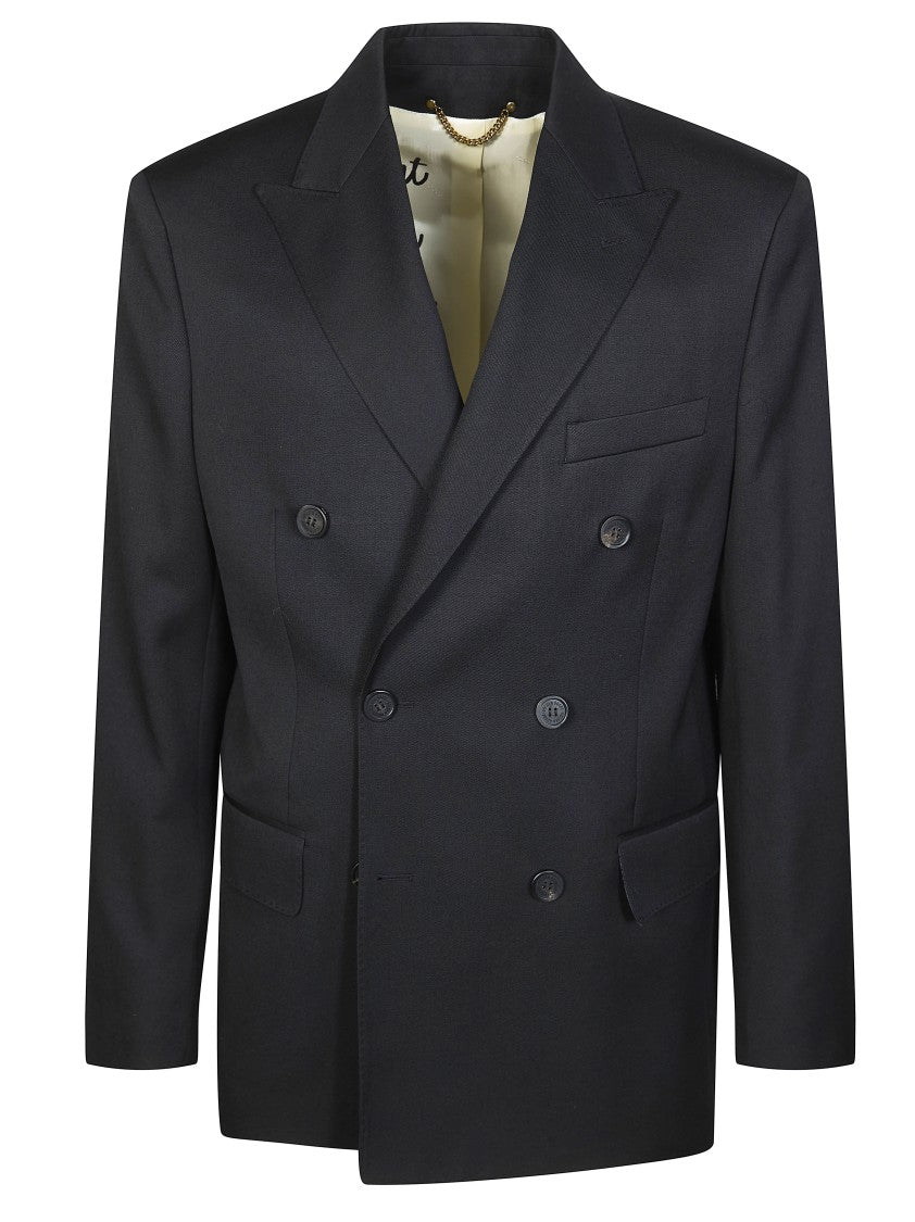 Golden Goose Men Double Breasted Virgin Wool Blazer