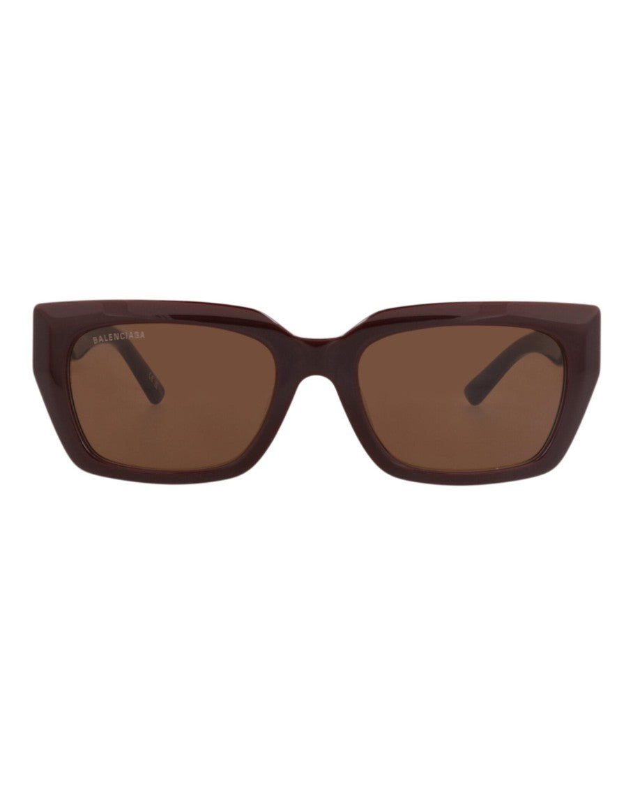Balenciaga Square-Frame Recycled Acetate Sunglasses With Gold Logo Detail