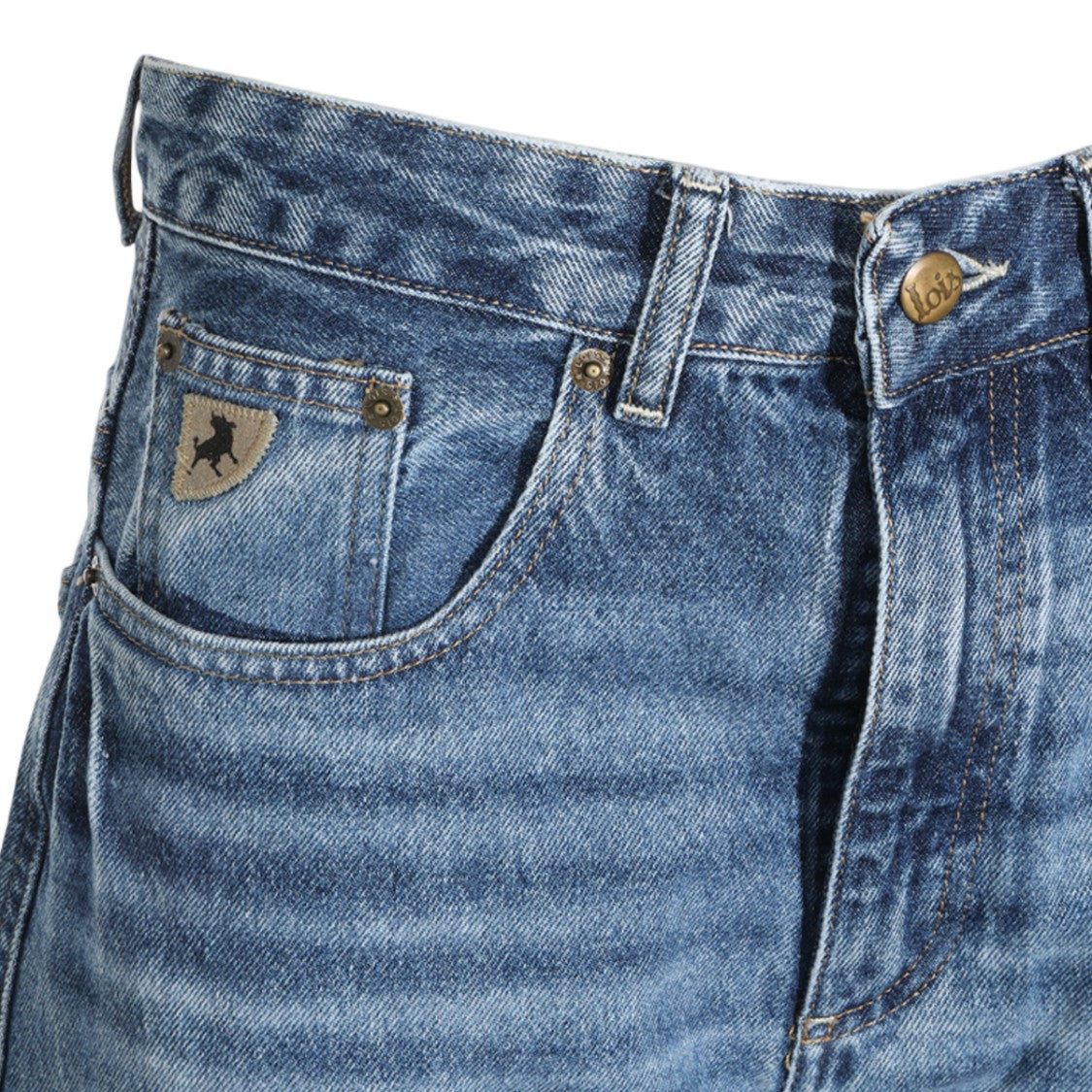 Lois Jeans Wide-Leg High-Waisted Jeans