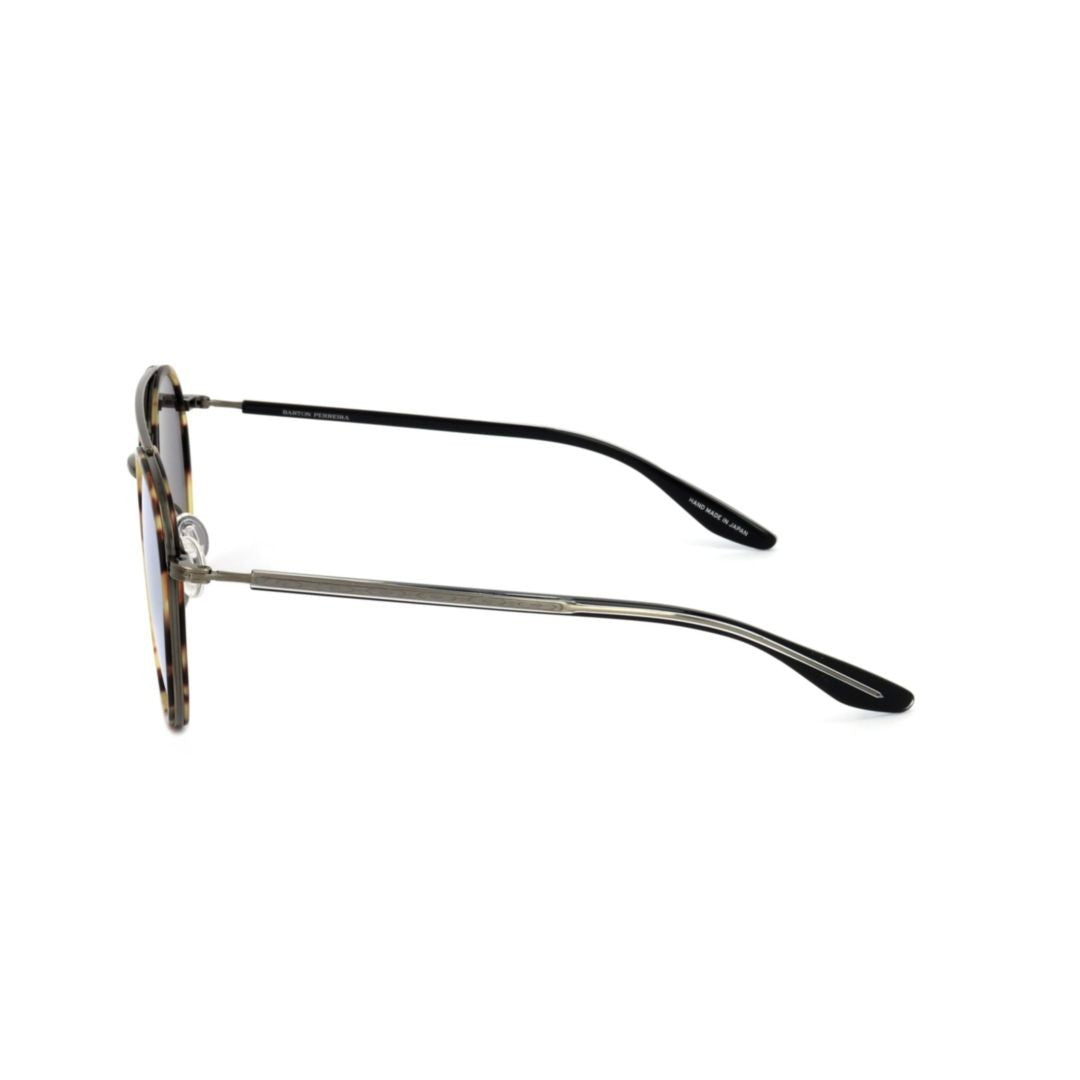 Barton Perreira Bp0020 560Bf Reflective Gold-Tinted Round Sunglasses With Tortoiseshell Frame