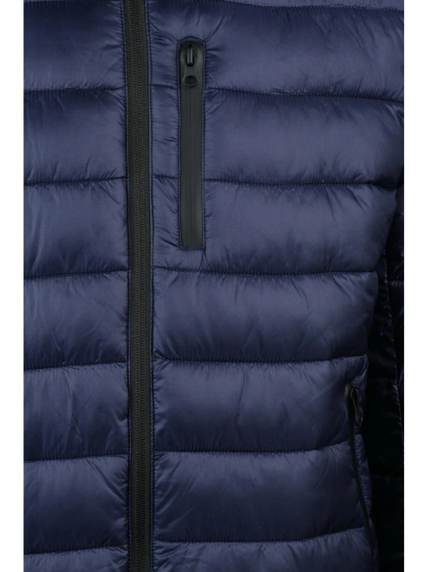 Bomboogie Quilted Down Jacket With Stand Collar And Zip Closure
