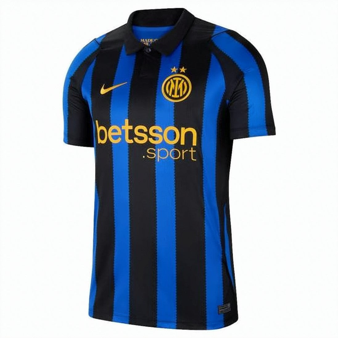 Nike Vertical Stripe Polo Shirt With Textured Fabric