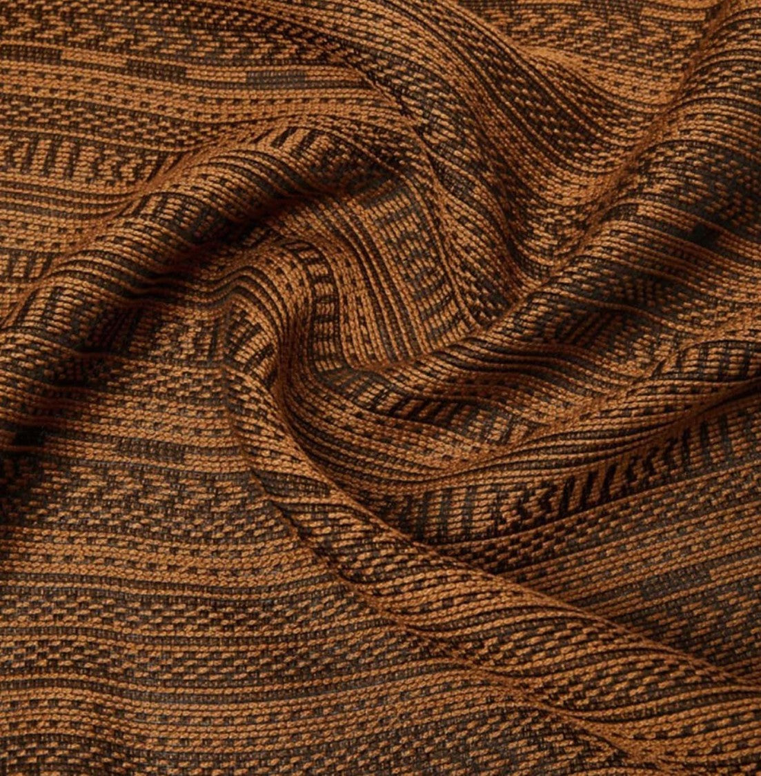 Max Mara Textured Pattern Scarf With Fringed Edge