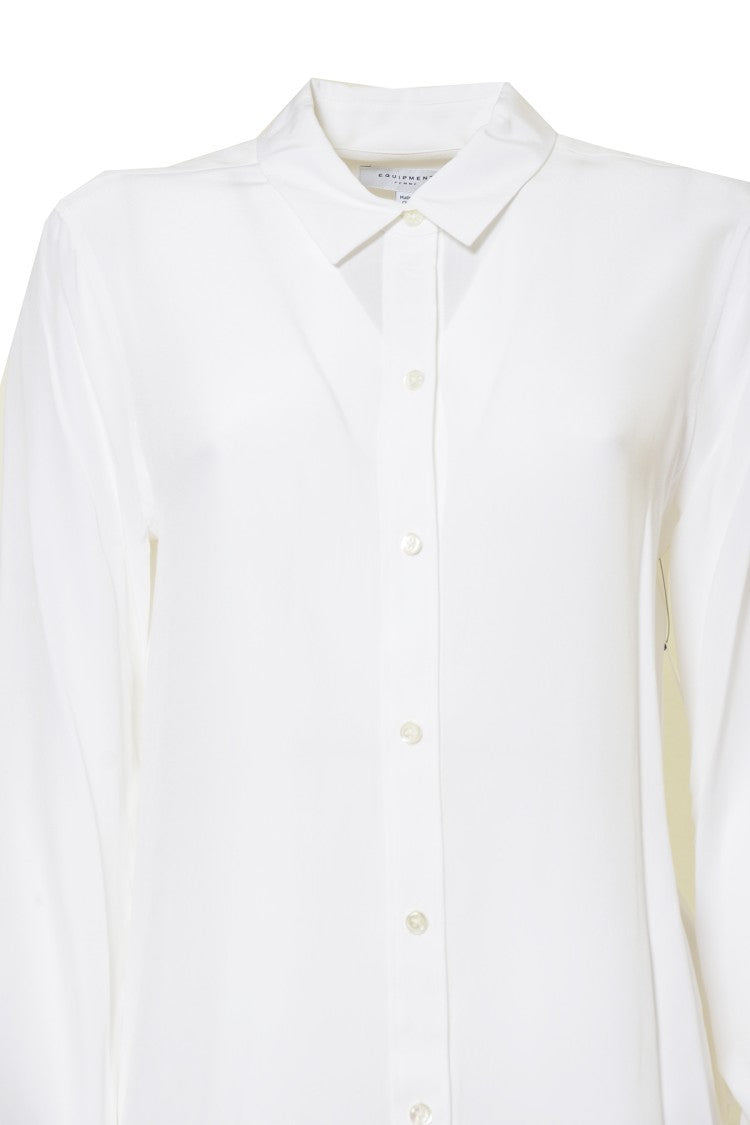 Equipment Leema White Silk Blouse