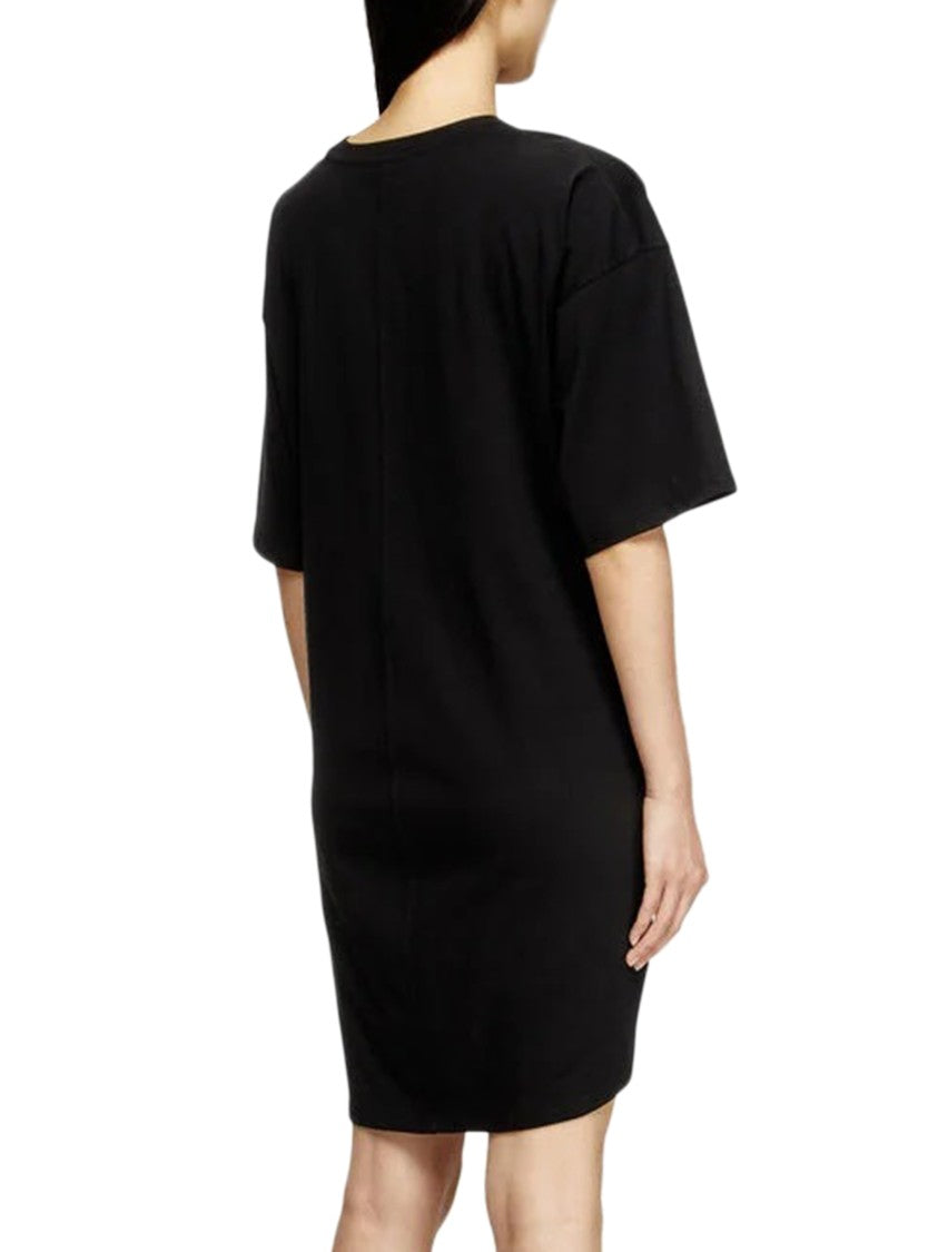 Diesel Relaxed Black Mini Dress With Unique Ties