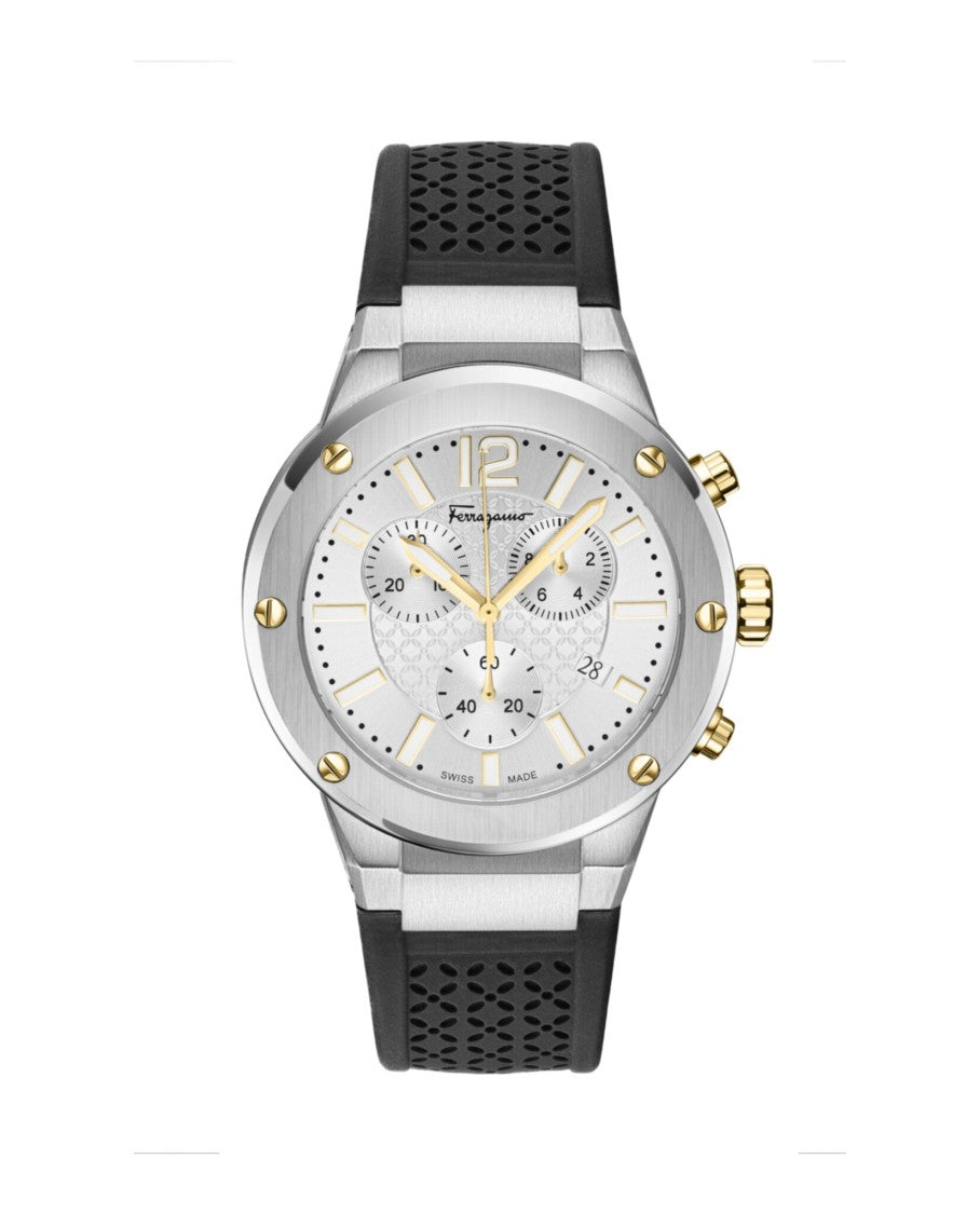 Ferragamo F-80 Chrono Silicone Watch