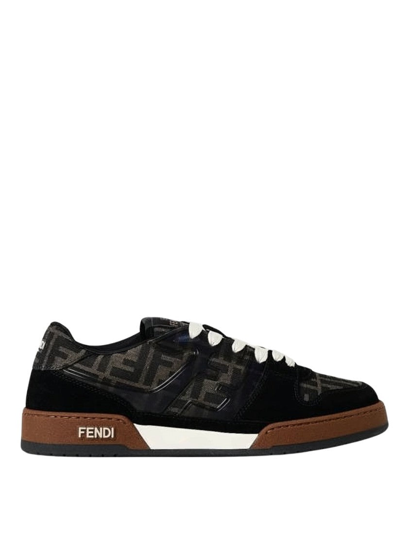Fendi Low-Top Calf Leather And Polyester Fendi Sneakers