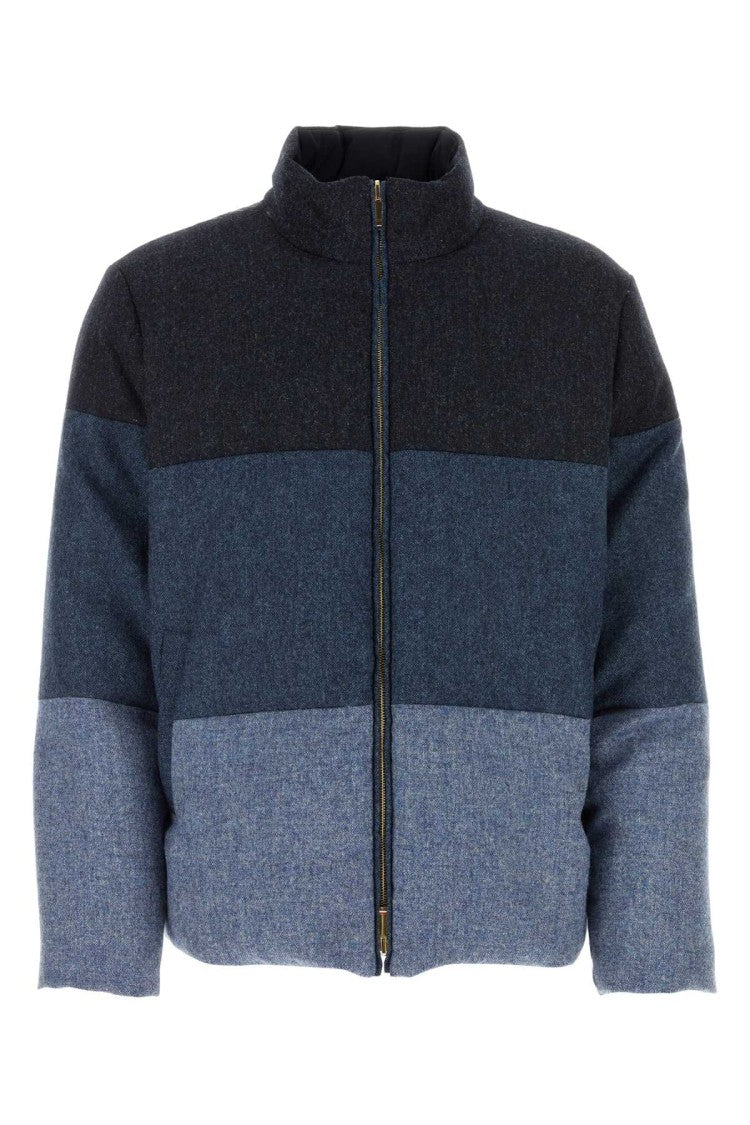 Thom Browne Multicolor Wool Reversible Down Jacket