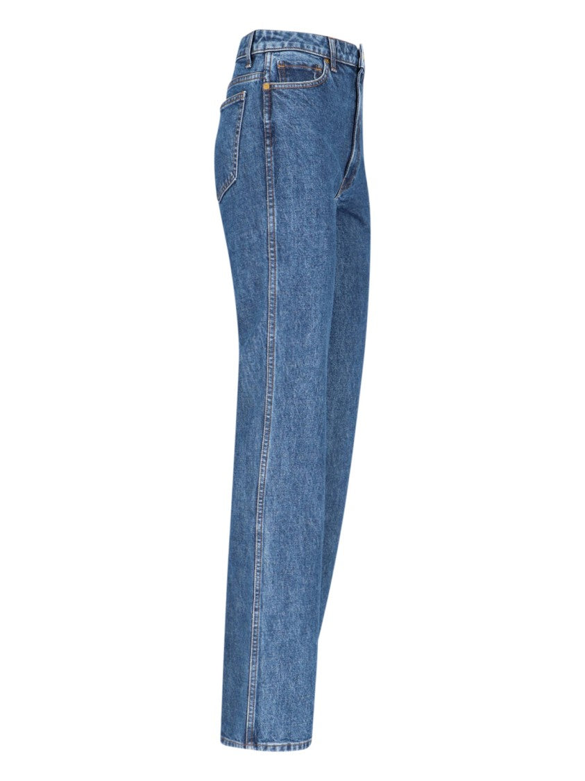 Khaite "Danielle" Jeans, In Blue Denim