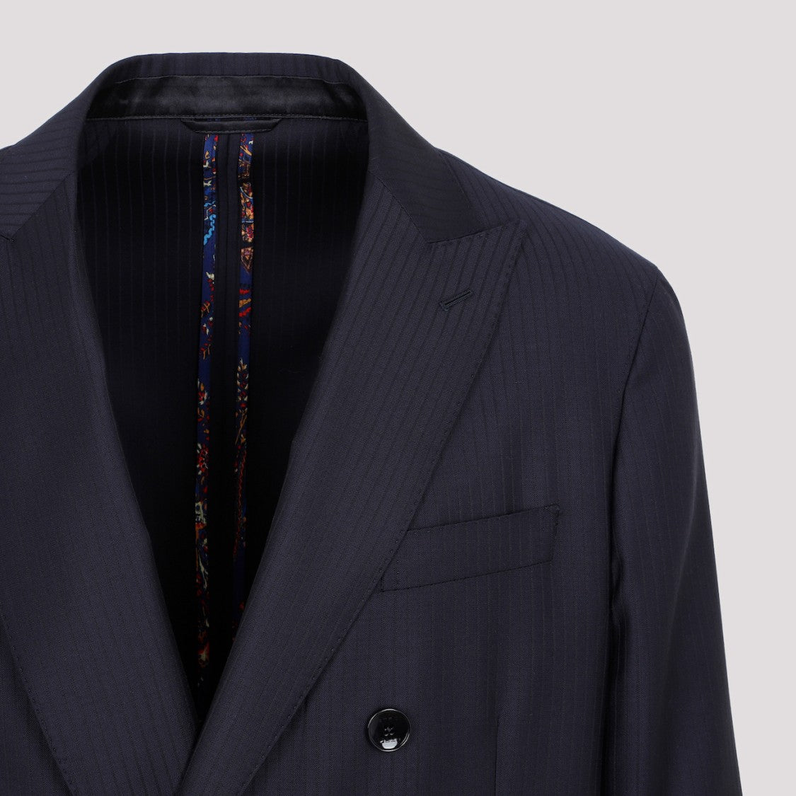 Etro Blue Virgin Wool Jacket