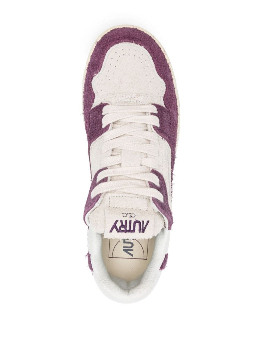 Autry Purple Sneakers With Textured Upper And Sole