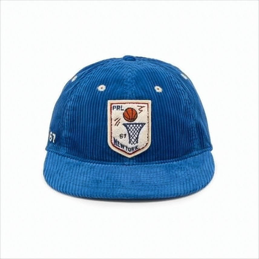 Polo Ralph Lauren Corduroy Texture Cap With Embroidered Patches