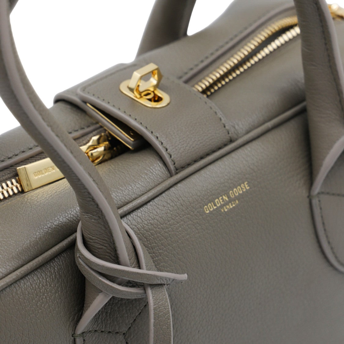 Golden Goose Structured Rectangular Handbag With Gold-Tone Hardware