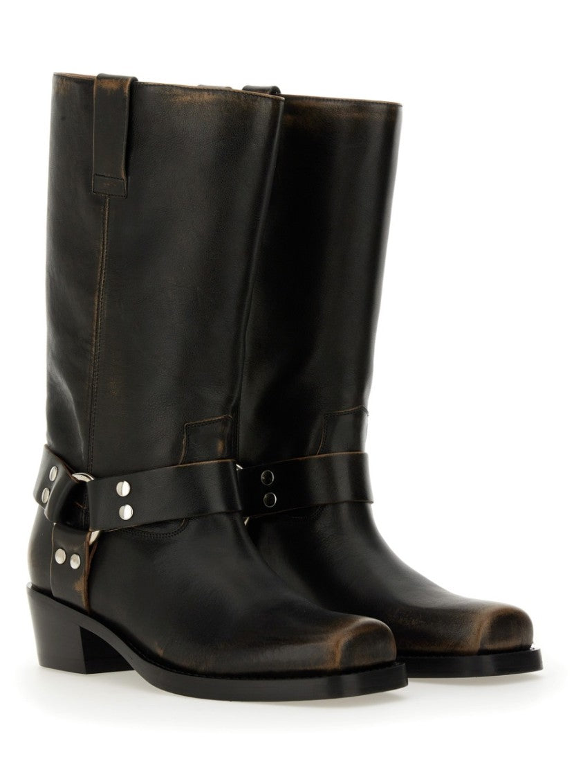 Paris Texas Roxy 45 Mid-Calf Leather Boots