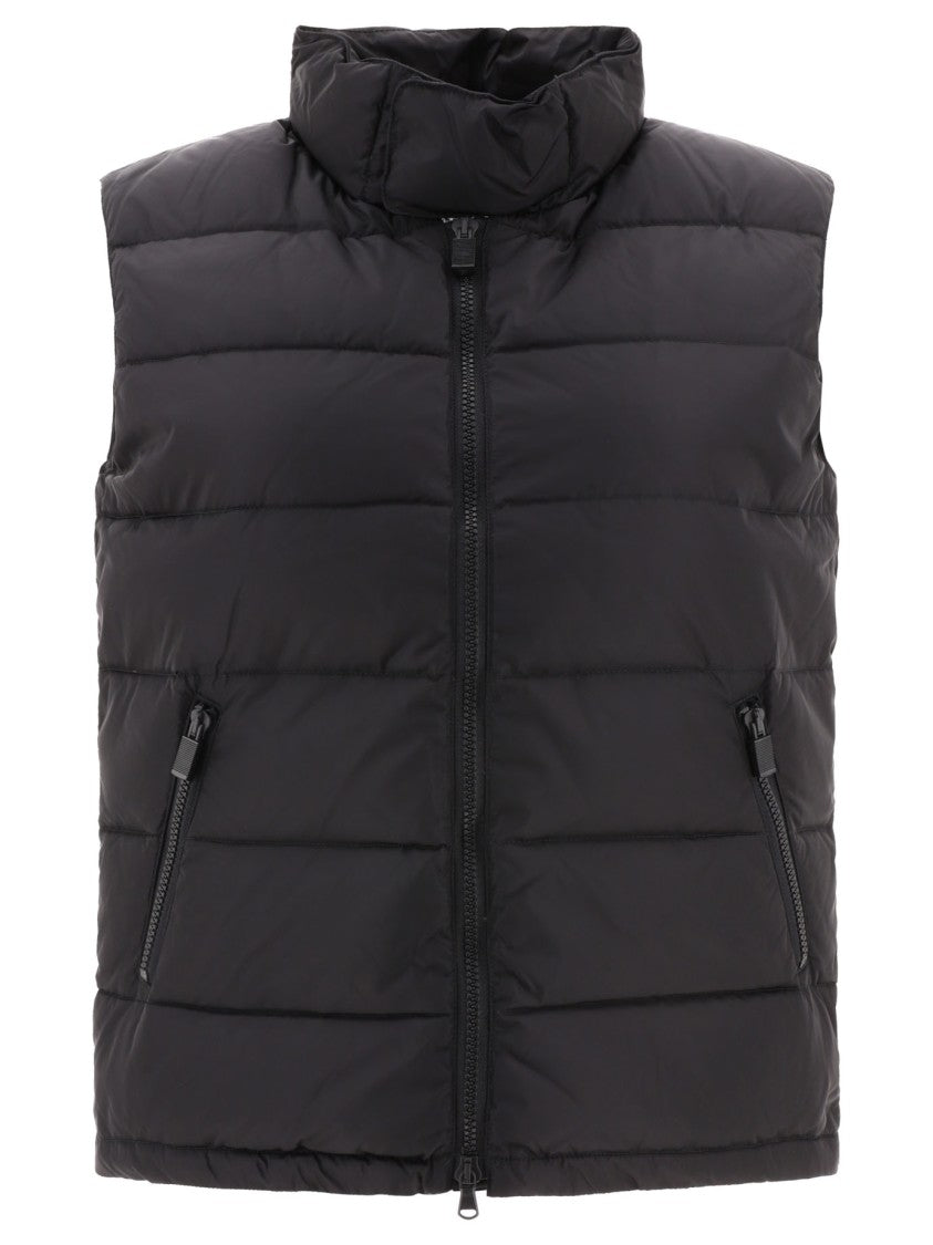 Aspesi Sleeveless Quilted Jacket With High Collar