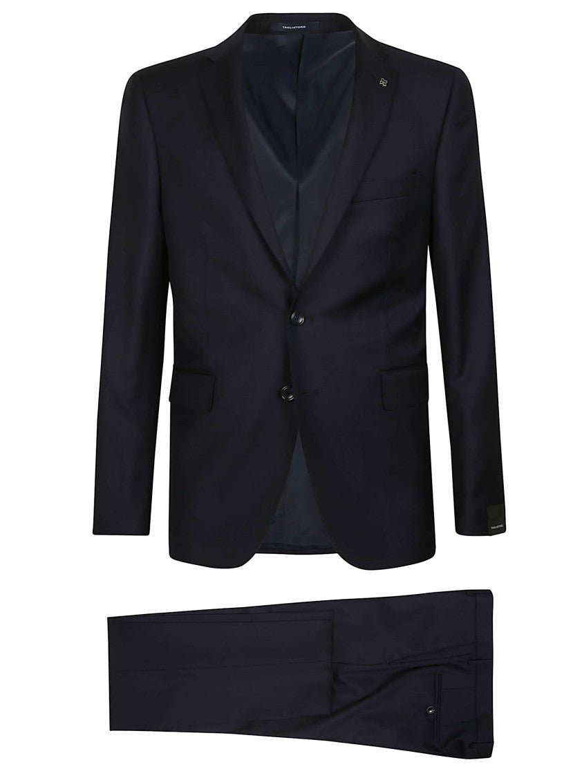 Tagliatore Black Bruce Virgin Wool Suit