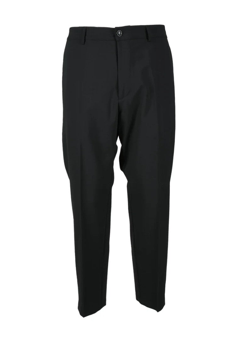 True Nyc Fabric Trousers - Black