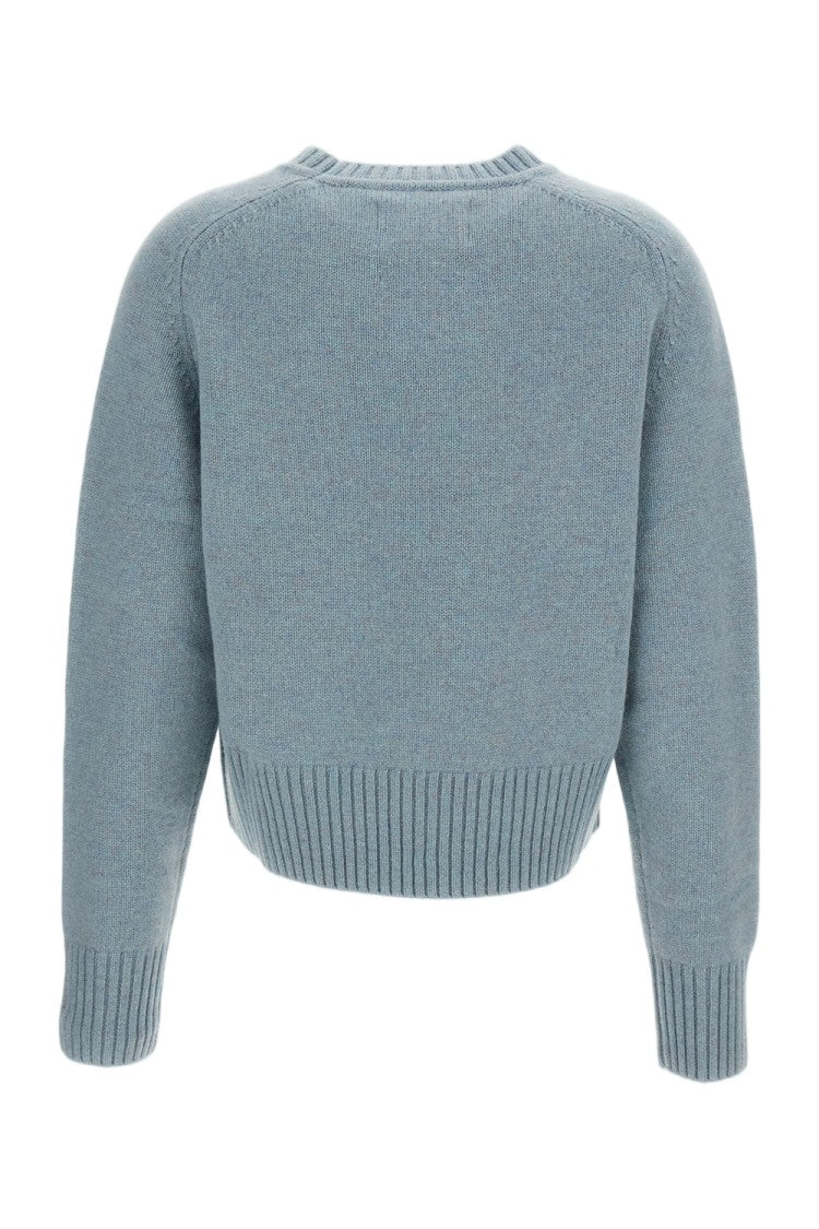 Extreme Cashmere Light Blue Cashmere-Blend N.167 Crewneck Sweater