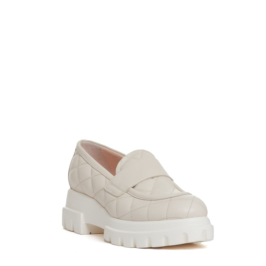 Agl Matelasse Gesso Loafer