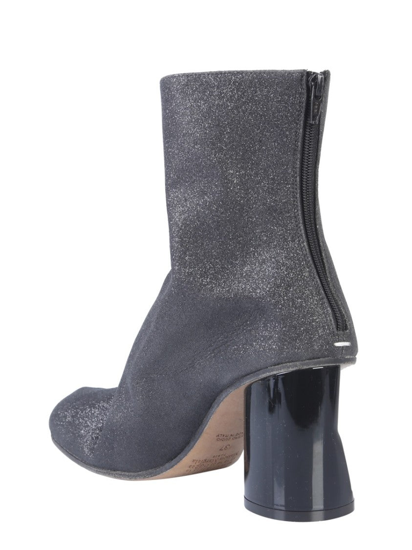 Maison Margiela Ankle Boot With Crushed-Effect Block Heel