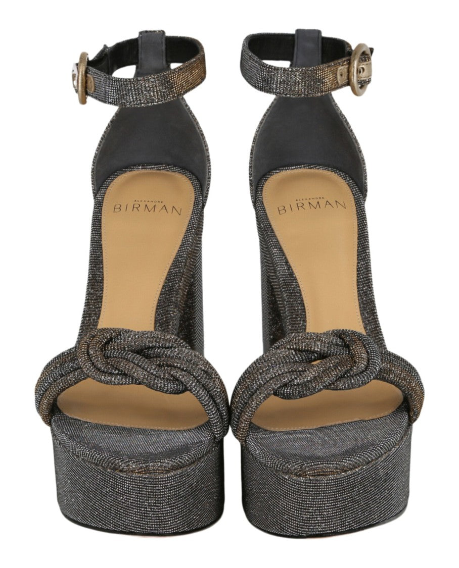 Alexandre Birman Vicky Ankle Wrap Platform Sandals