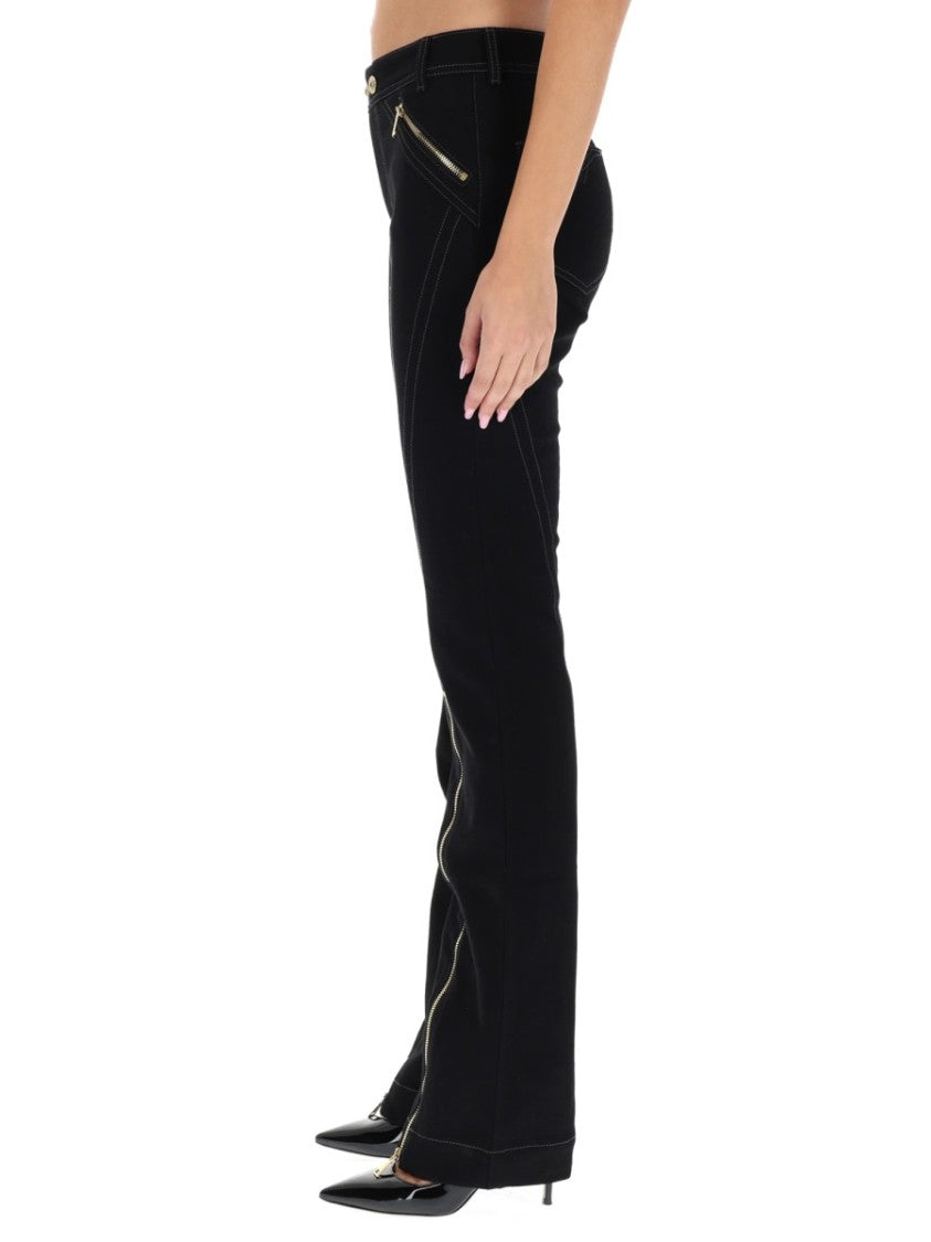 Versace Jeans Couture Slim-Fit Zipper Detail Pants