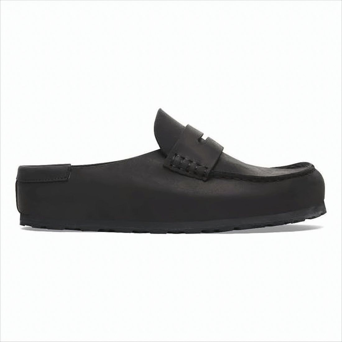 Birkenstock Nubuck Leather Slip-On Loafers With Moccasin-Style Toe