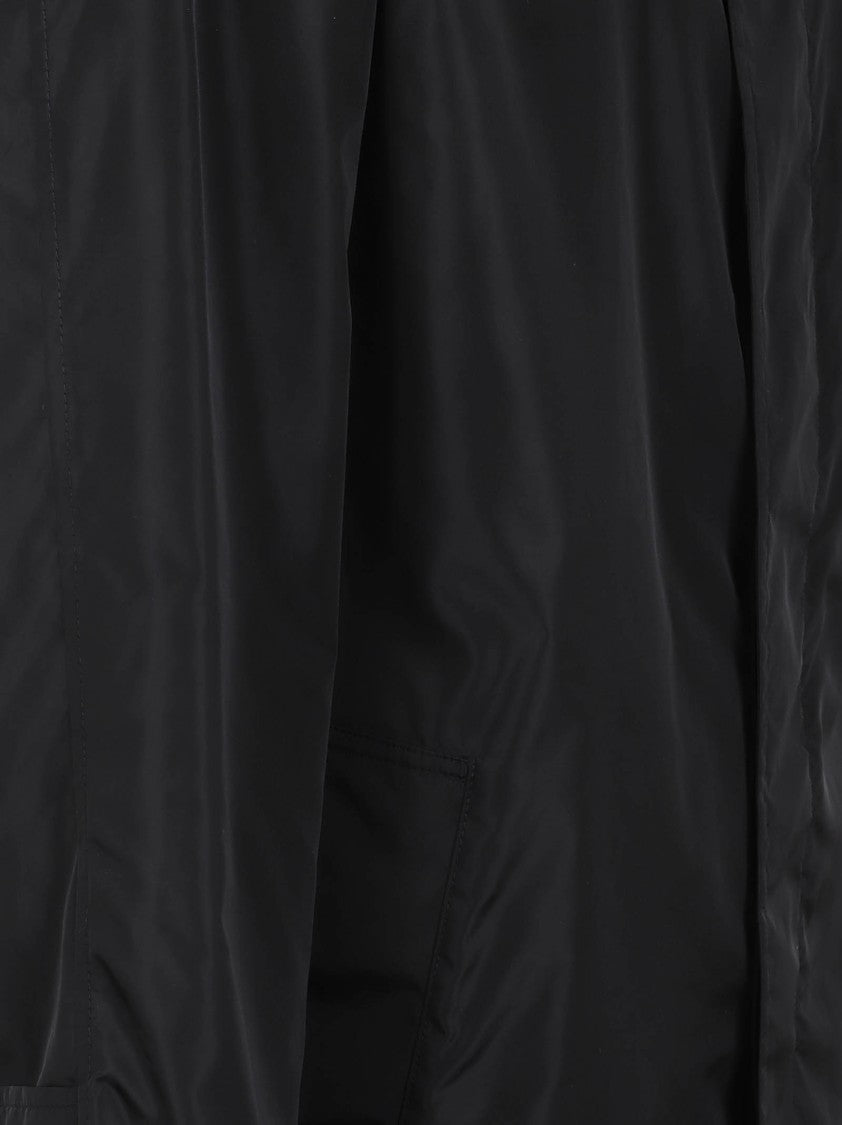 Burberry Single-Breasted Nylon Coat With Check Lining