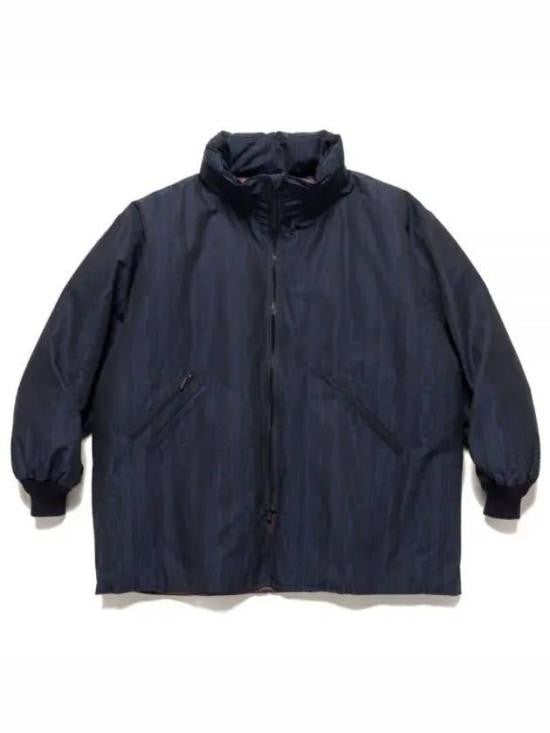 Needles Boxy Oversized Padded Jacket With High Collar And Zippered Pockets